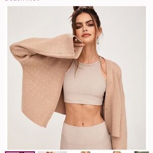 Beach Riot Judith Cardigan Top in Taupe